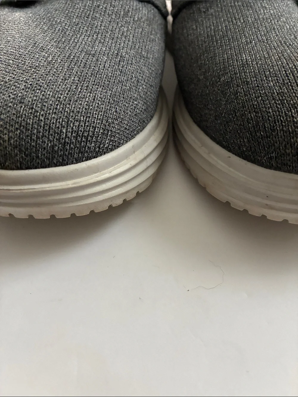 Casual Men's Gray Knit Lace-Up Shoes by Skechers,MemoryFoam  Size10.5